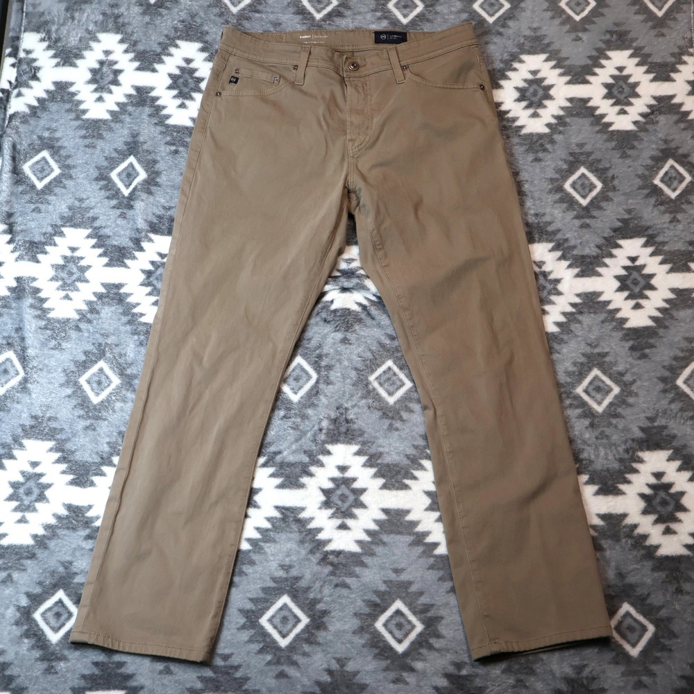 AG Adriano Goldschmied Everett Slim Straight Khaki Pants 33x30 (Tag 34)